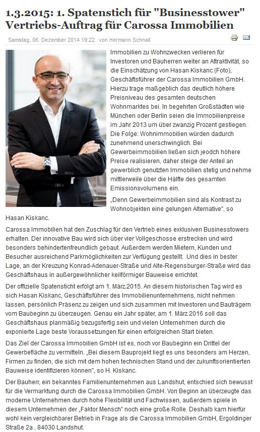 spatenstich fuer businesstower landshuter rundschau