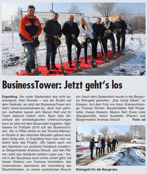 spatenstich wochenblatt